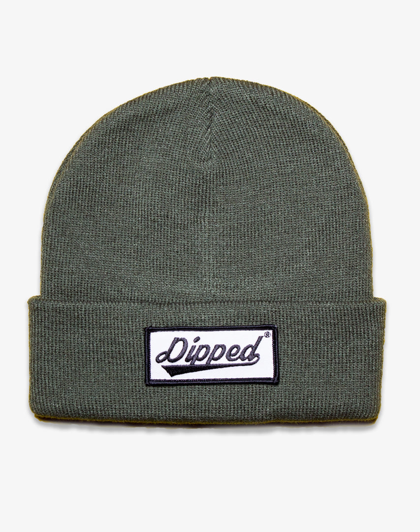 DIPPED patch Beanie Olive