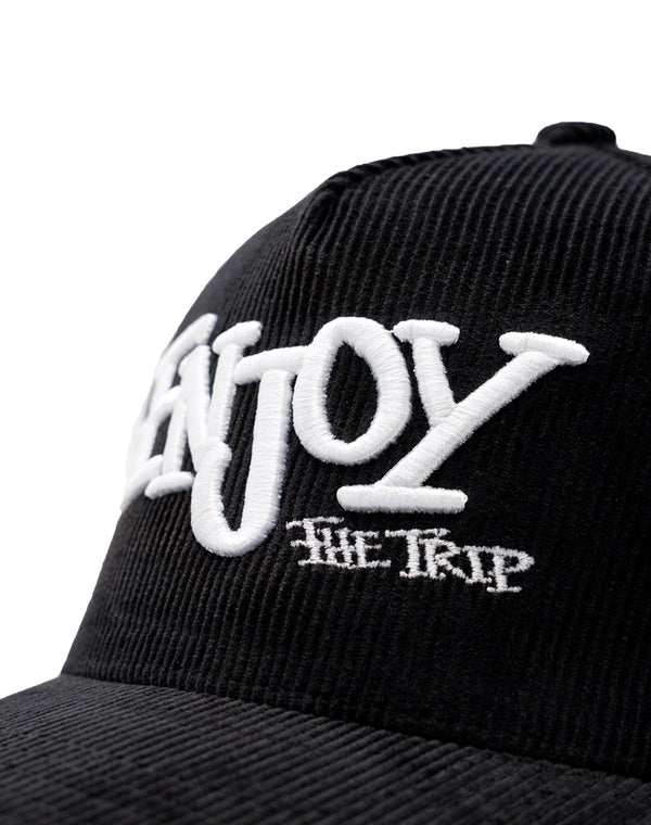 Enjoy the Trip Eras 5-Panel Cord Snapback - Black - DIPPED®