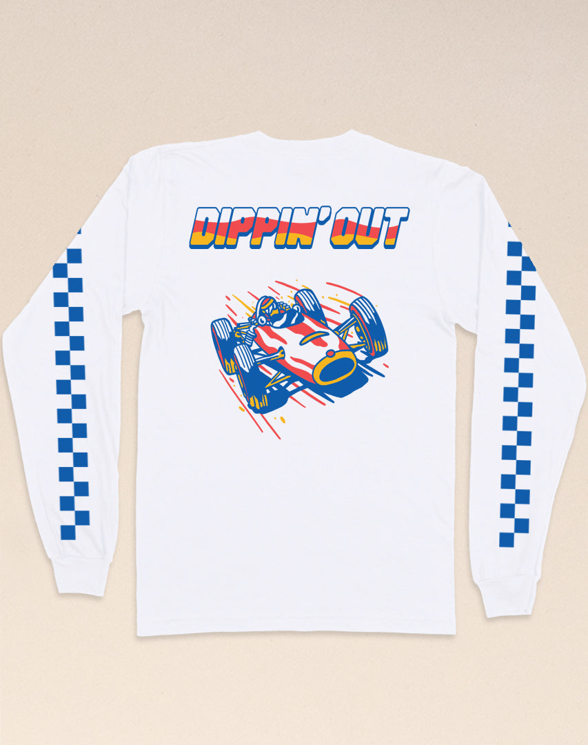 dippin out racing long sleeve
