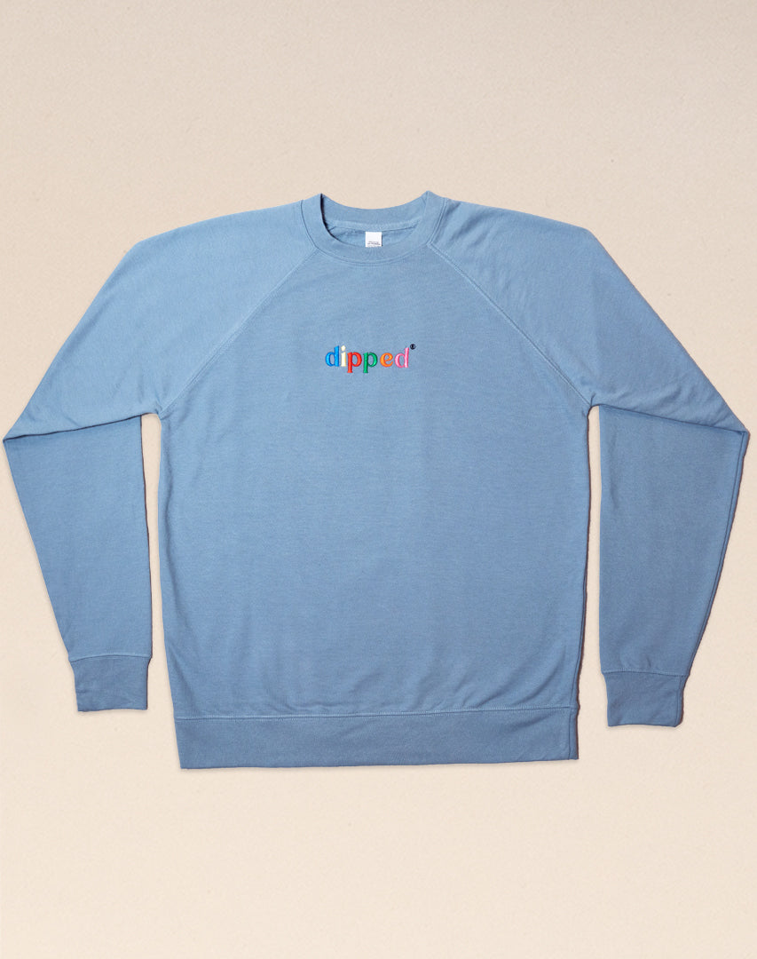 DIPPED Embroidered Colors Crewneck