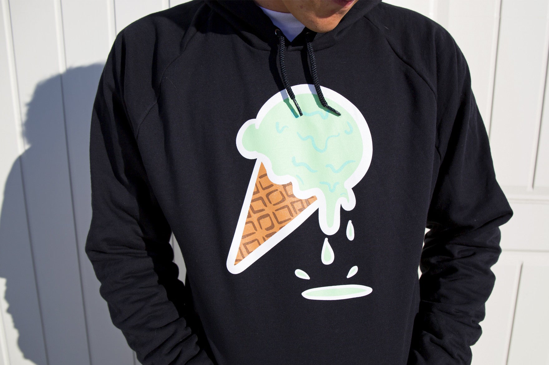 FWESH RELEASE: Black Mint Dipped Cone Hoodie