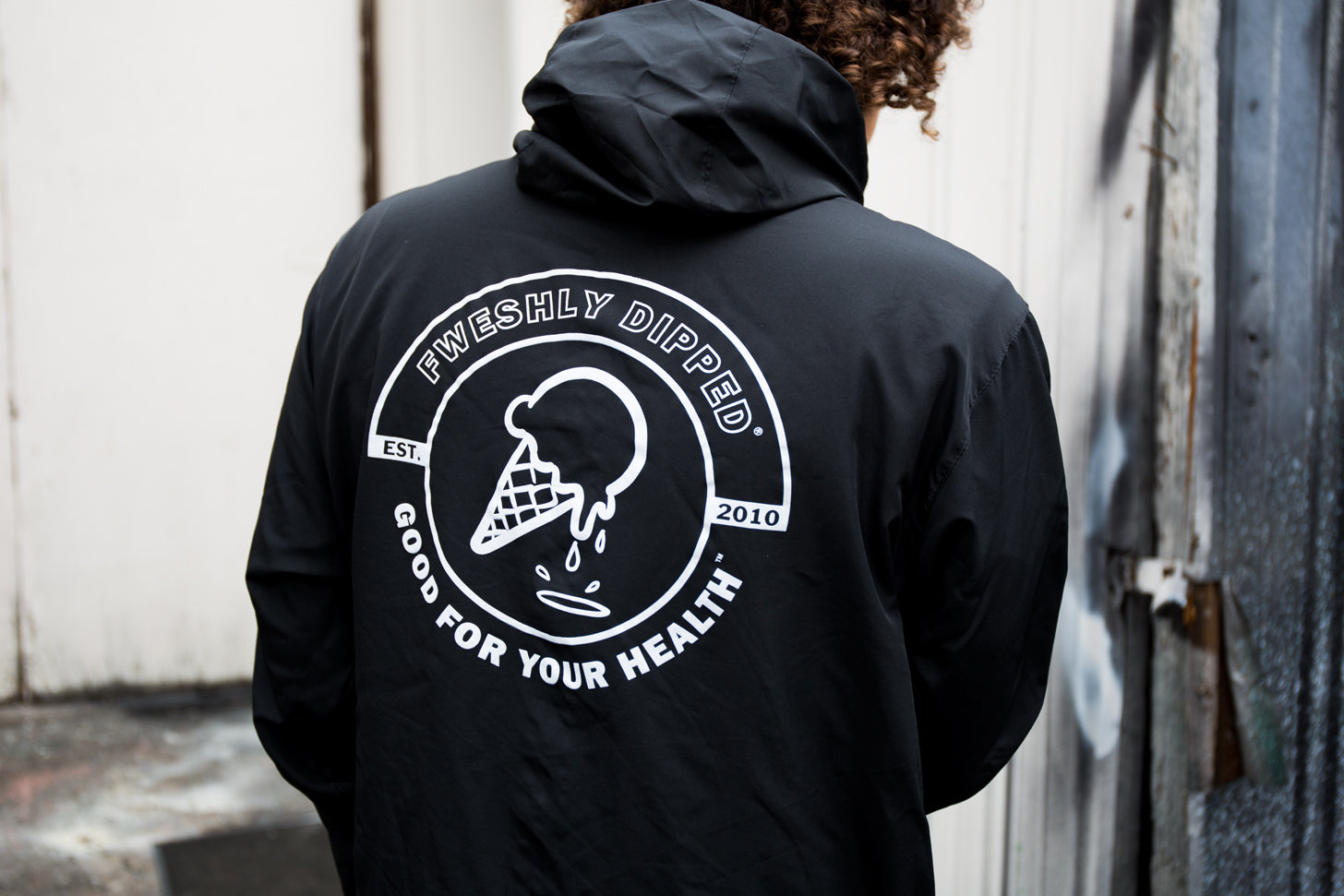 FWESH RELEASE: DIPPED Emblem Windbreaker