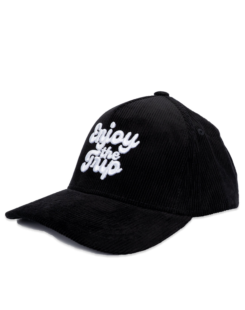 DIPPED Enjoy the Trip Black 5 Panel Cord Snapback