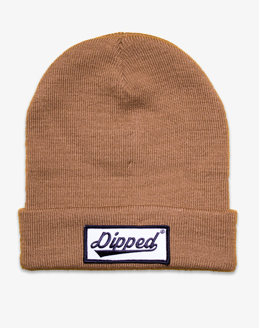 DIPPED patch Beanie tan