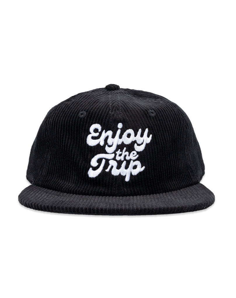 Enjoy the Trip Black Cord Cap - DIPPED®