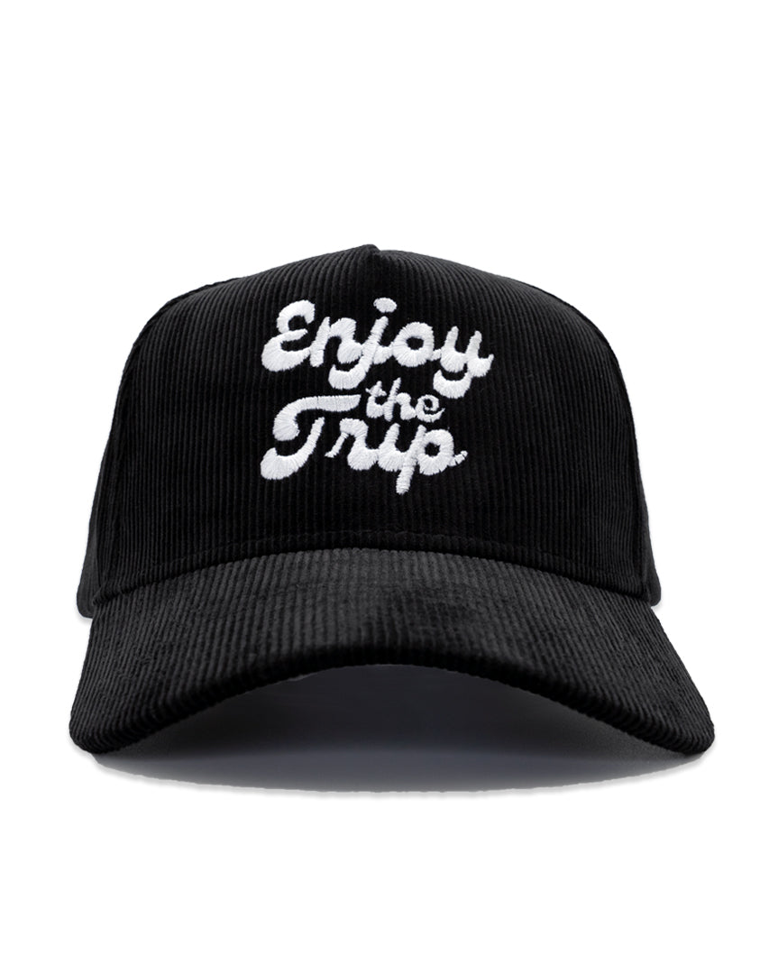 DIPPED Enjoy the Trip Black 5 Panel Cord Snapback