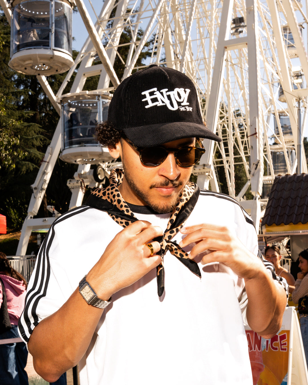 Dipped Enjoy the Trip Eras Black 5 panel snapback