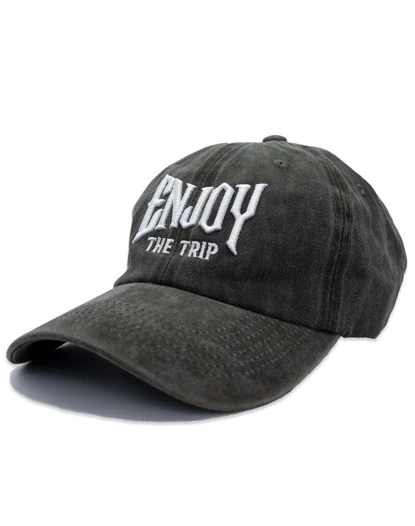 Enjoy the Trip Metal Cap - Charcoal