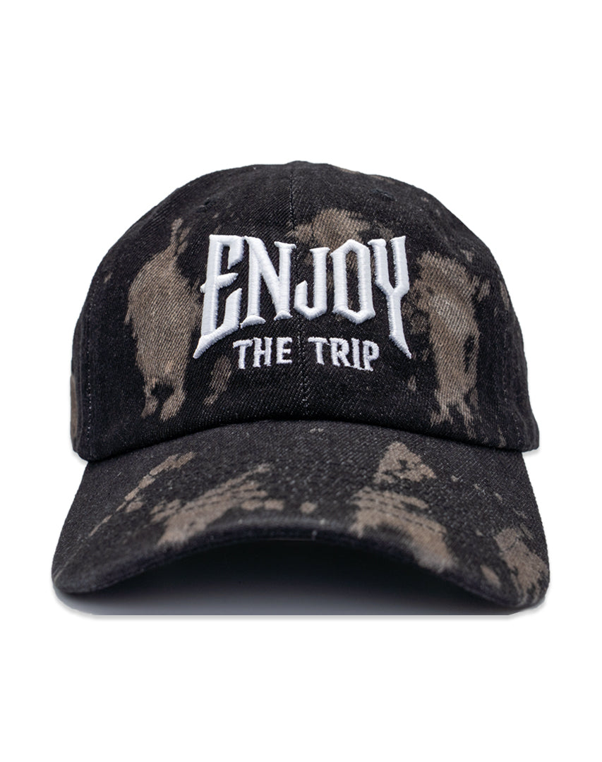 Enjoy the Trip Metal Cap - Black/ Bleach