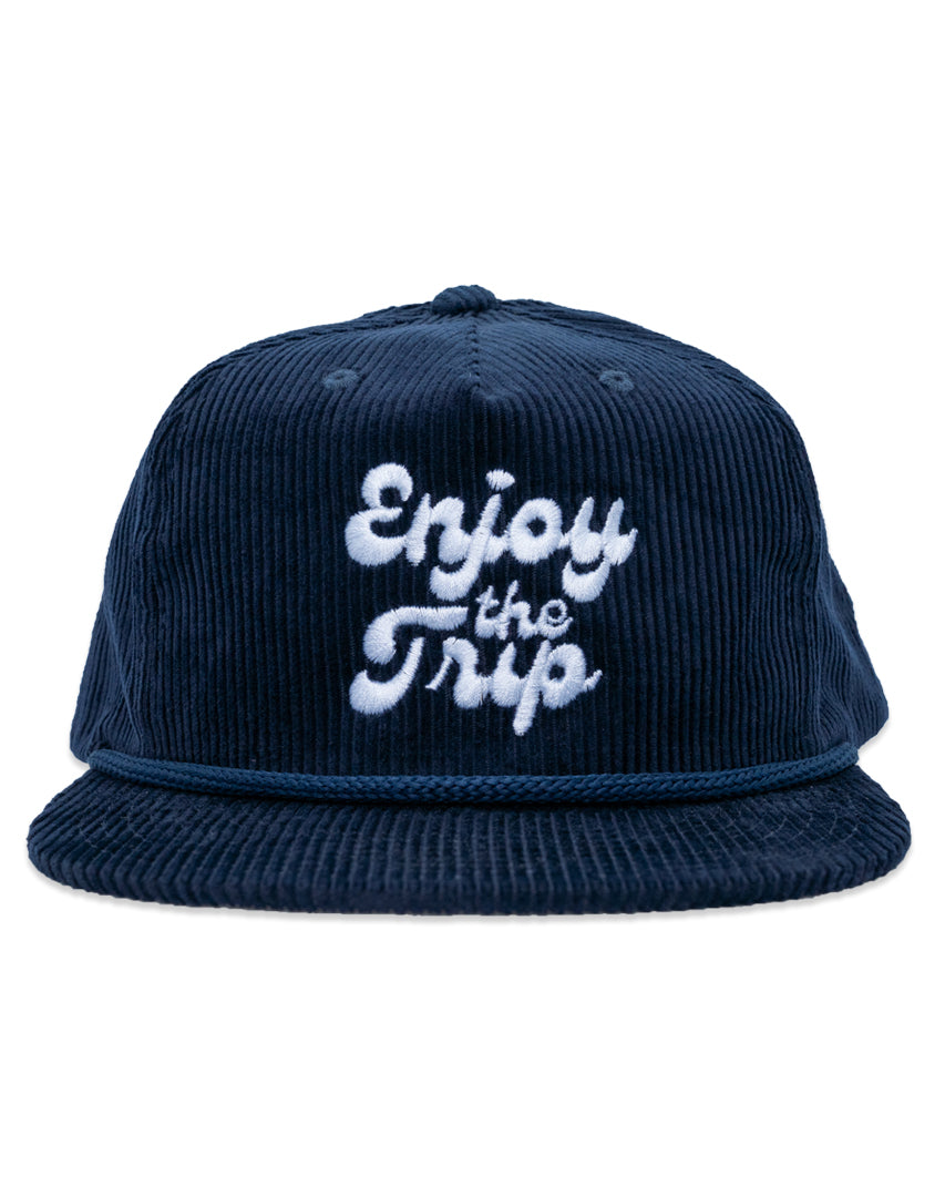 Enjoy the Trip Cord Rope Snapback - Navy