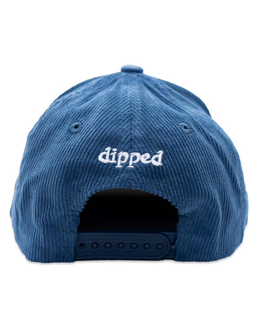 Enjoy the Trip Puff Logo Cord Snapback - Slate Blue