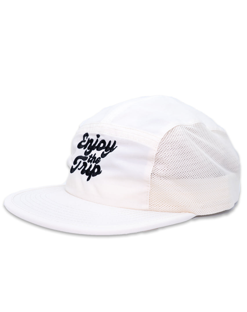 Enjoy the Trip Running Cap - White