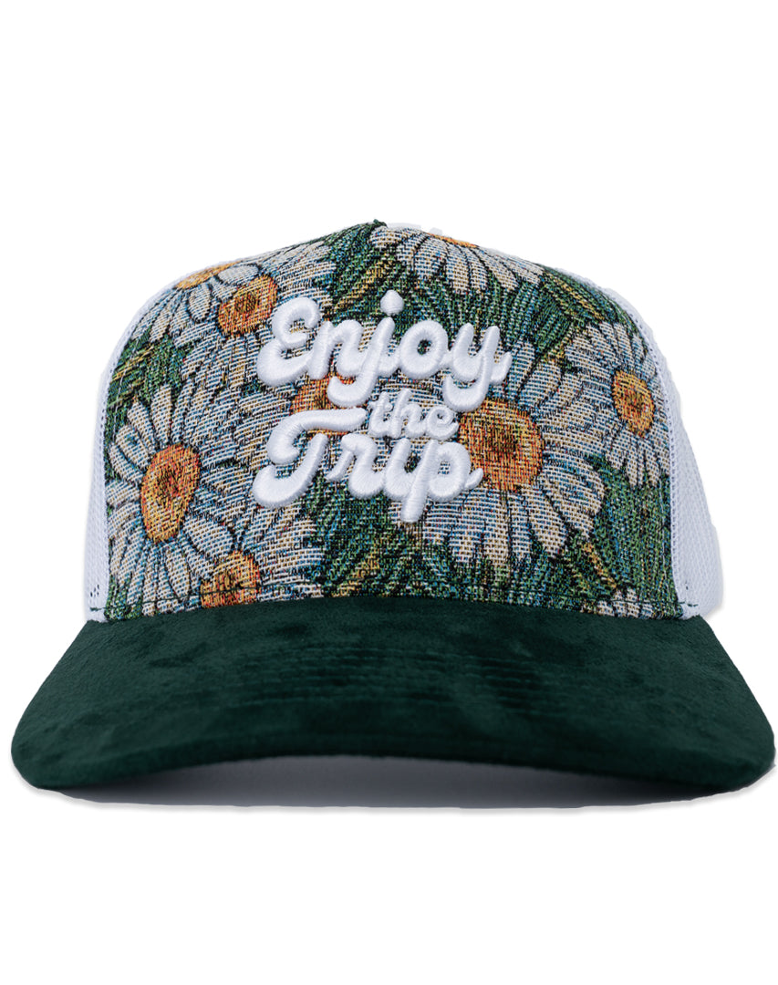 Enjoy the Trip Bloom Trucker