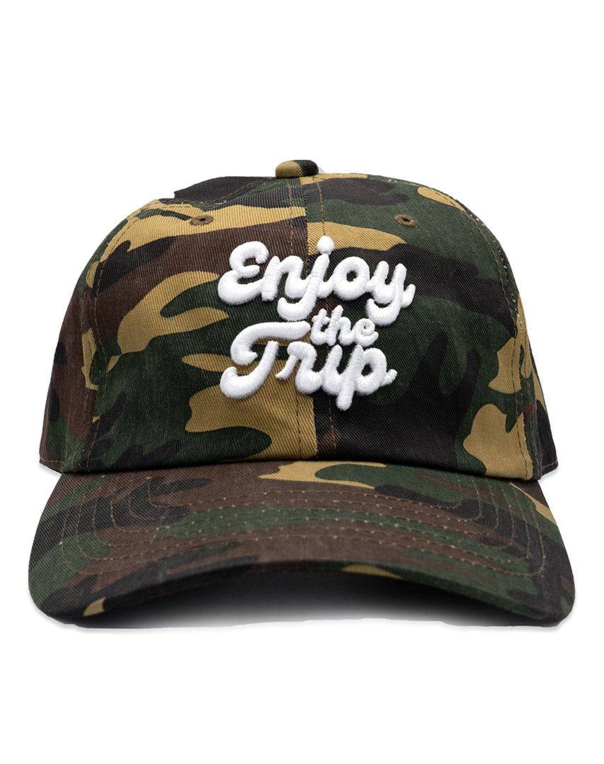 Enjoy the Trip camo dad hat