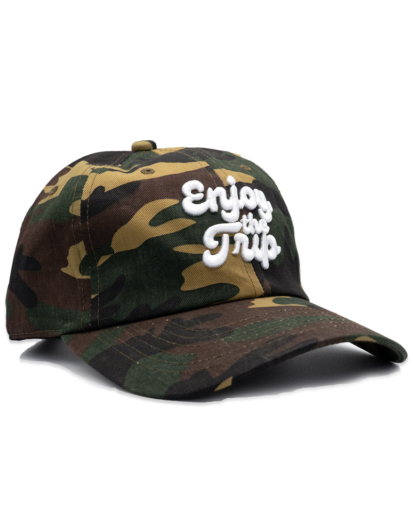 Enjoy the Trip camo dad hat