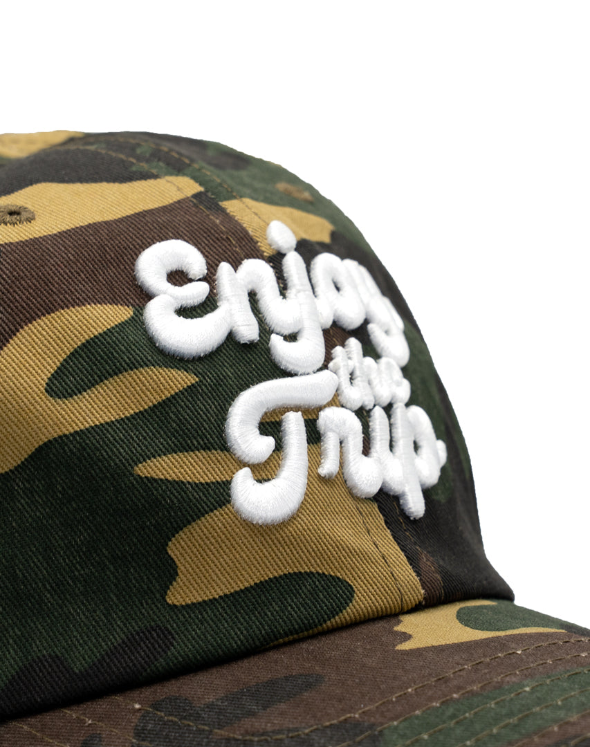 Enjoy the Trip camo dad hat