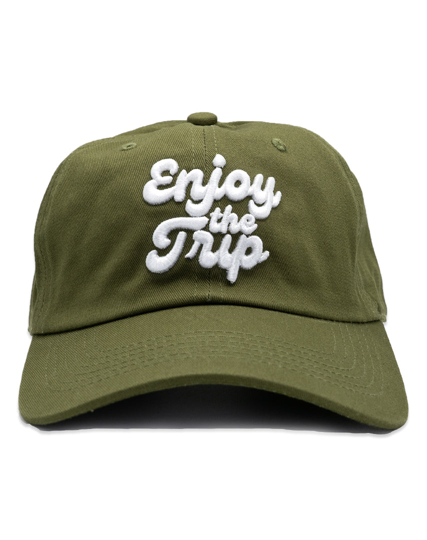 Enjoy the Trip Olive dad hat