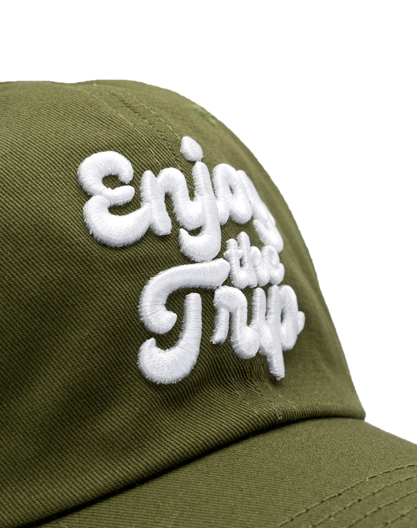 Enjoy the Trip Olive dad hat