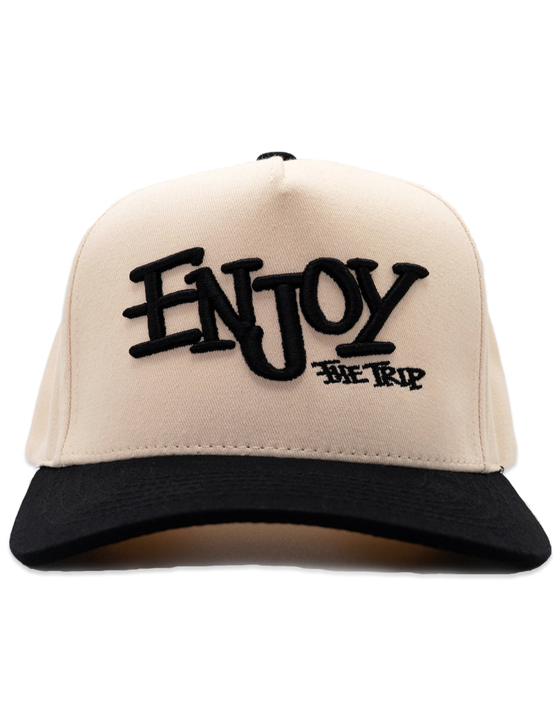 Enjoy the Trip Eras 5-Panel Snapback - 2 Tone (Black/Stone) - DIPPED®
