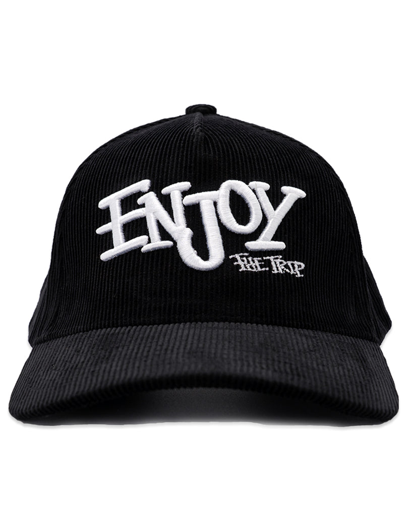Enjoy the Trip Eras 5-Panel Cord Snapback - Black - DIPPED®