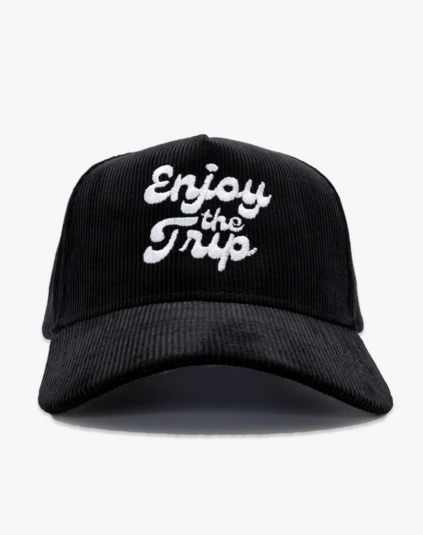 DIPPED Enjoy the Trip Black 5 Panel Cord Snapback
