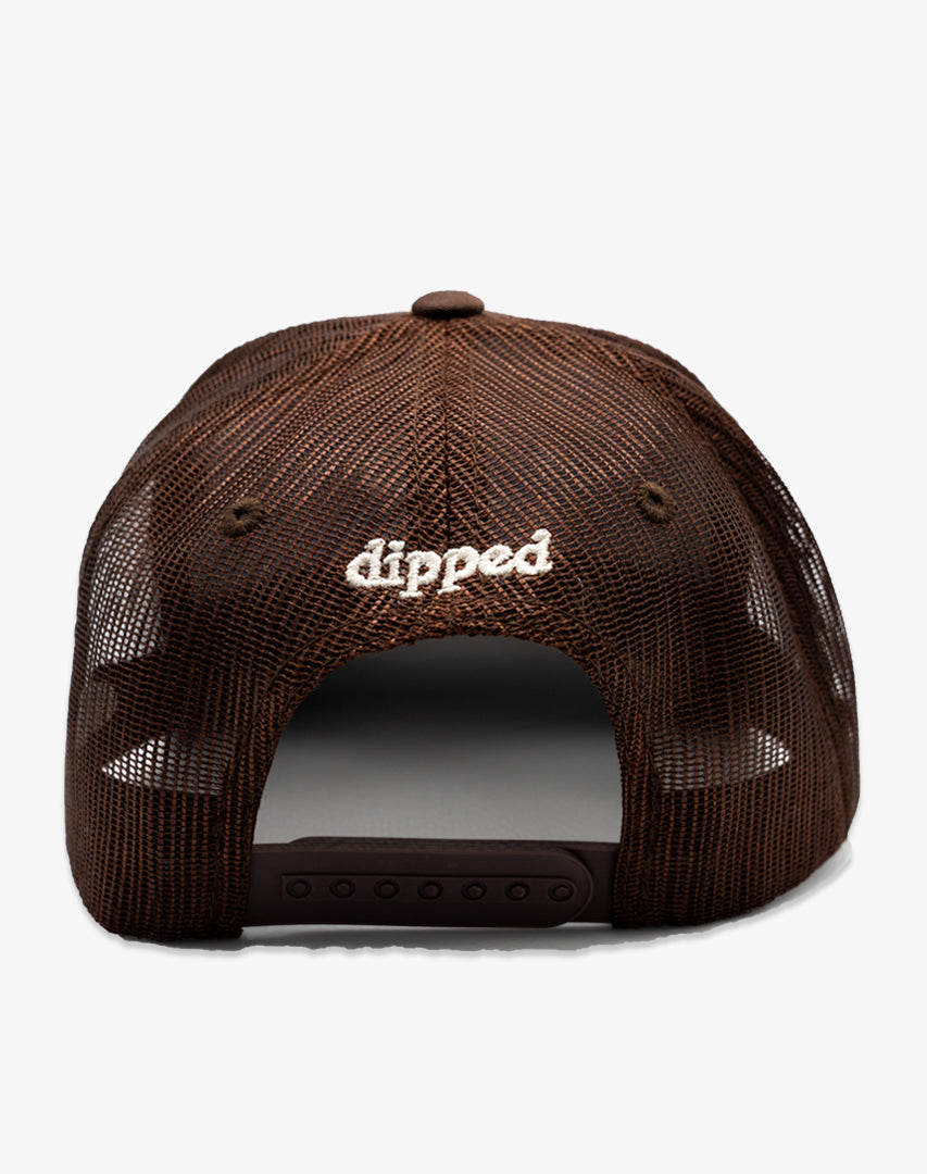 DIPPED Enjoy the Trip Walnut Trucker Hat