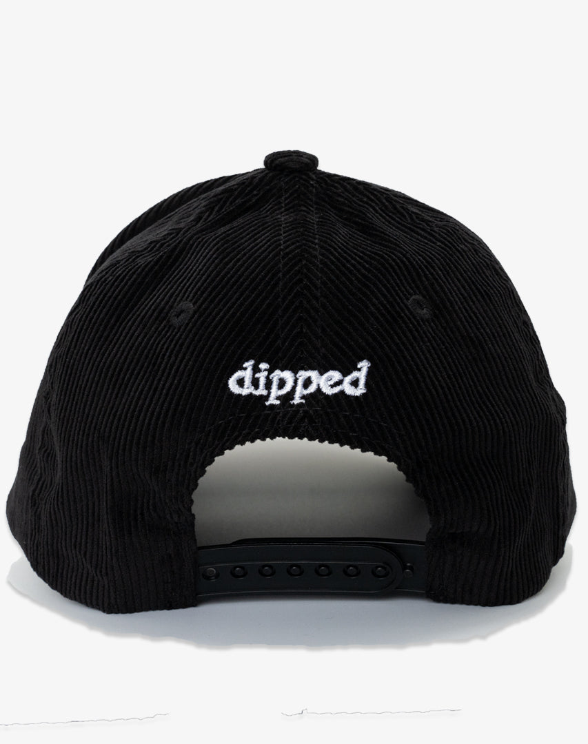 DIPPED Enjoy the Trip Globe Black 5-panel cord snapback