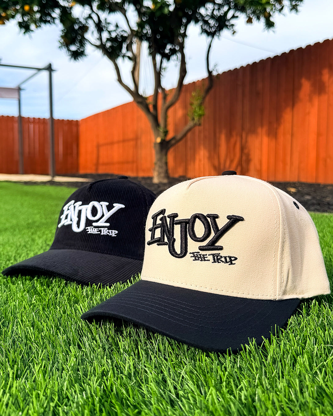 Dipped Enjoy the Trip 2 tone 5 panel snapback