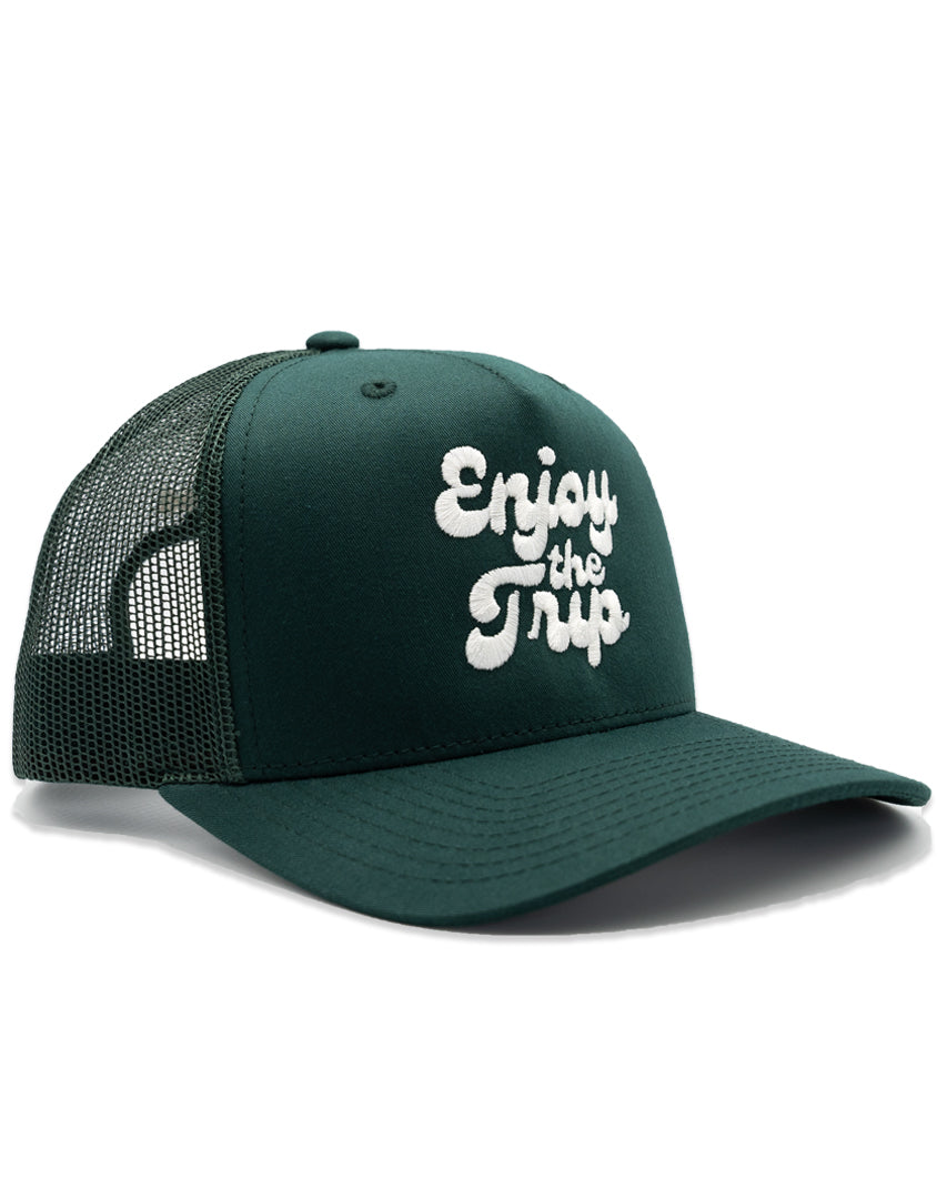 DIPPED Enjoy the Trip Forest Trucker Hat