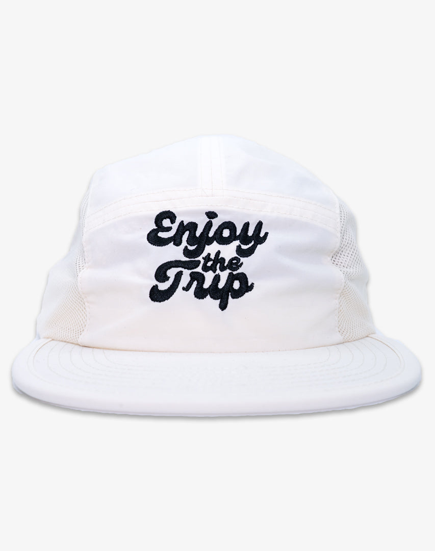 Enjoy the Trip Running Cap - White