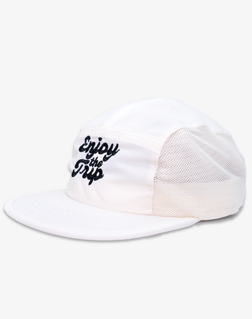 Enjoy the Trip Running Cap - White