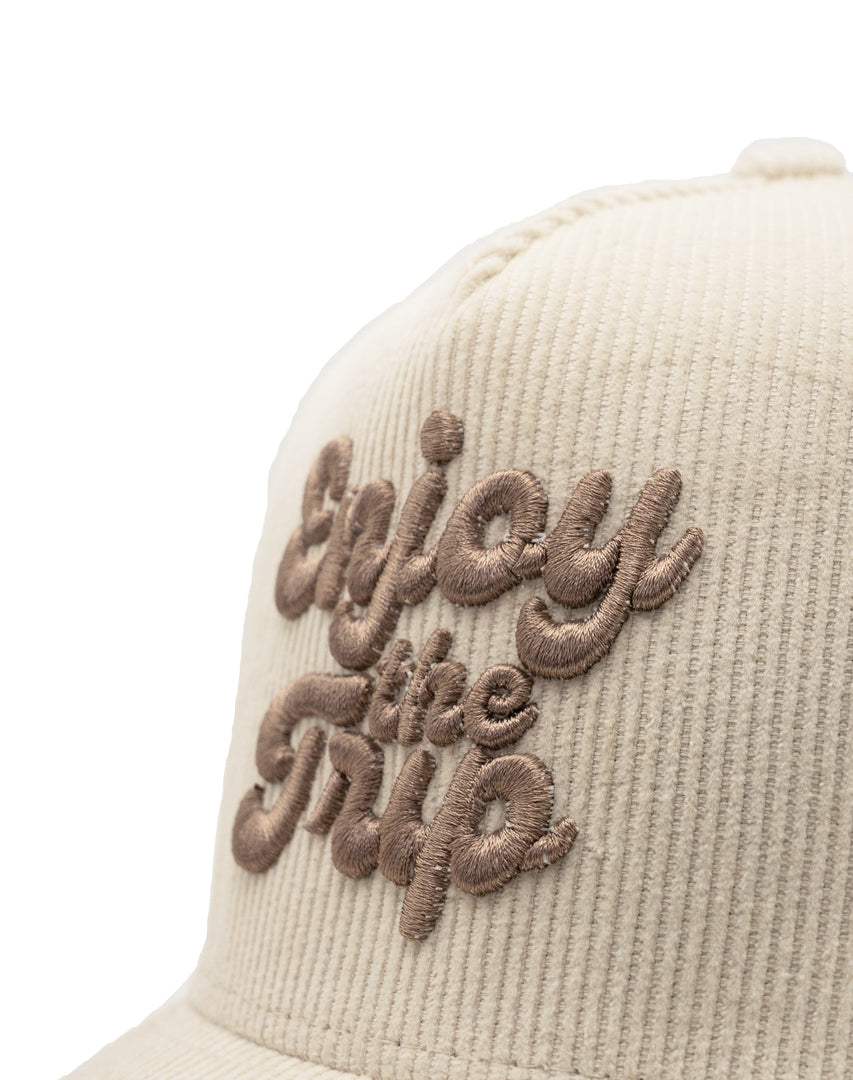 DIPPED Enjoy the Trip Stone 5 Panel Cord Snapback