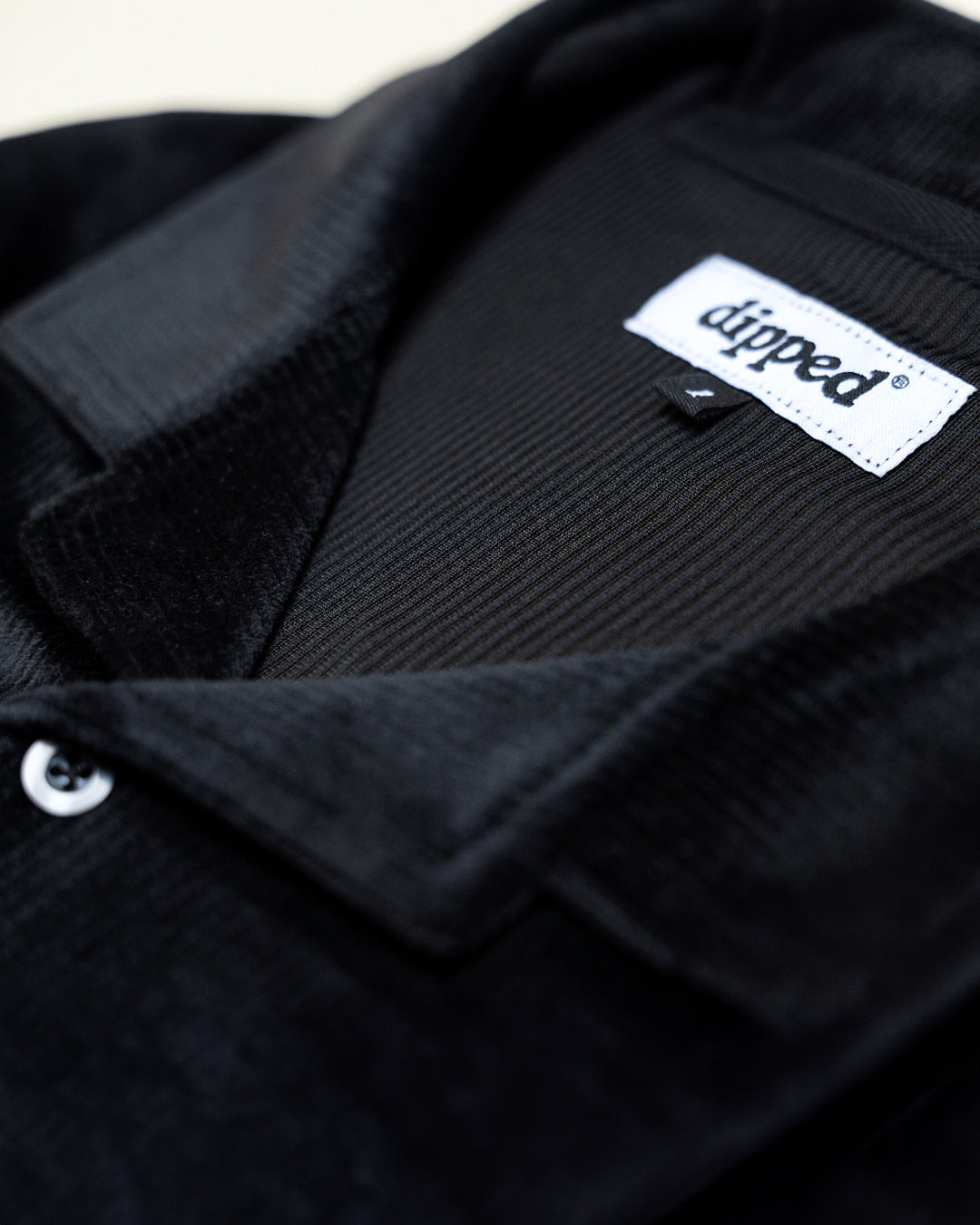 DIPPED® Motion Velour Button Up - Black