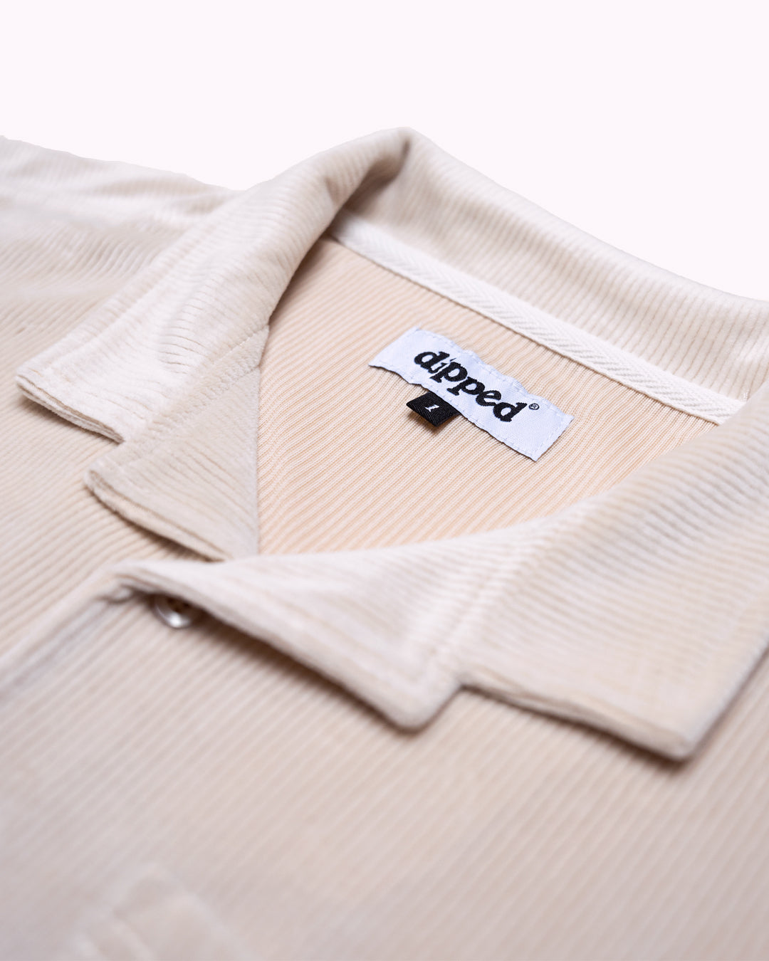 DIPPED® Motion Velour Button Up - Cream