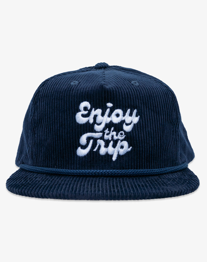 Enjoy the Trip Cord Rope Snapback - Navy