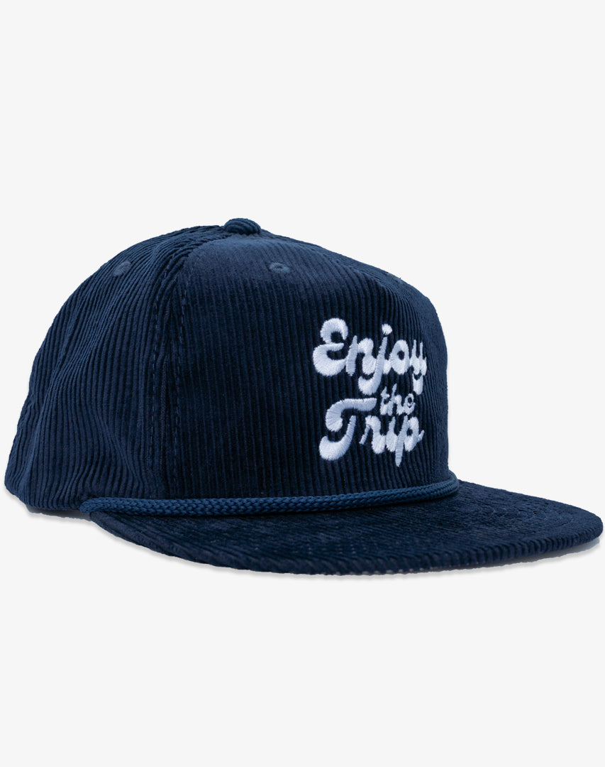 Enjoy the Trip Cord Rope Snapback - Navy