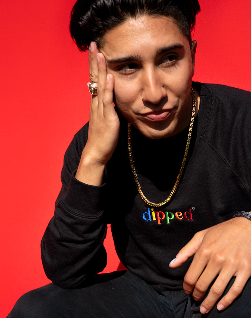 DIPPED Colors Crewneck Black