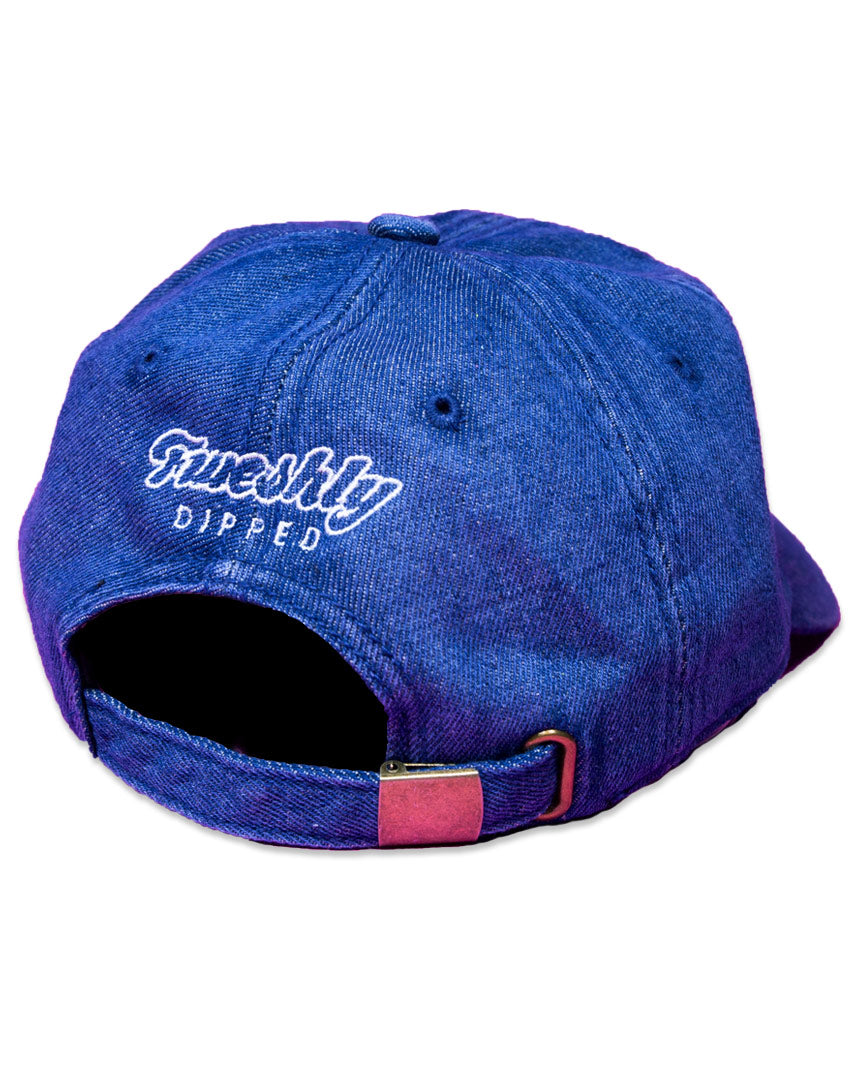 denim ice cream cone dad hat