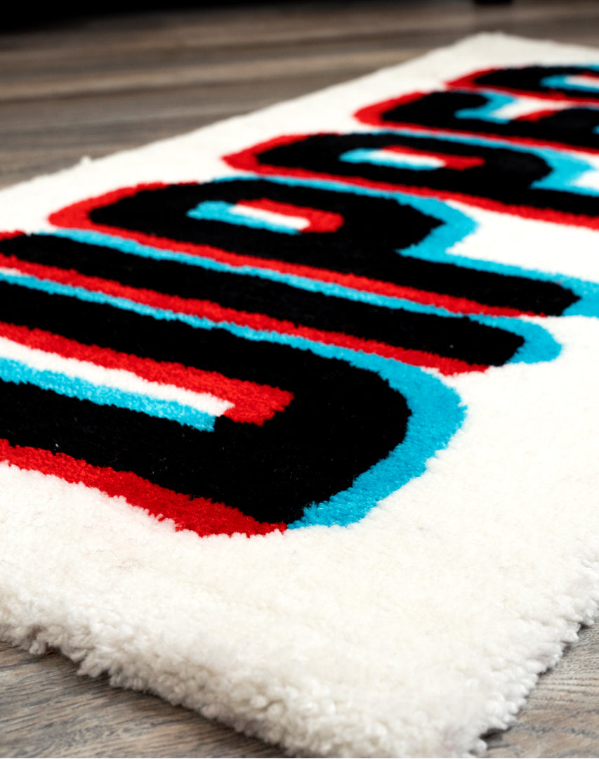 dipped handmade logo carpet