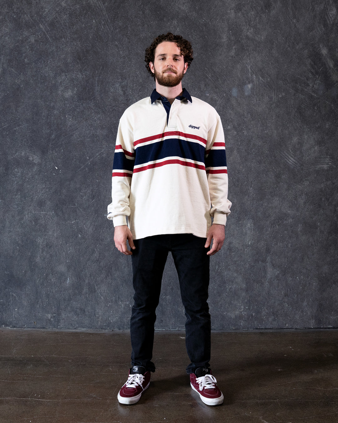 DIPPED Ivory Rugby Shirt