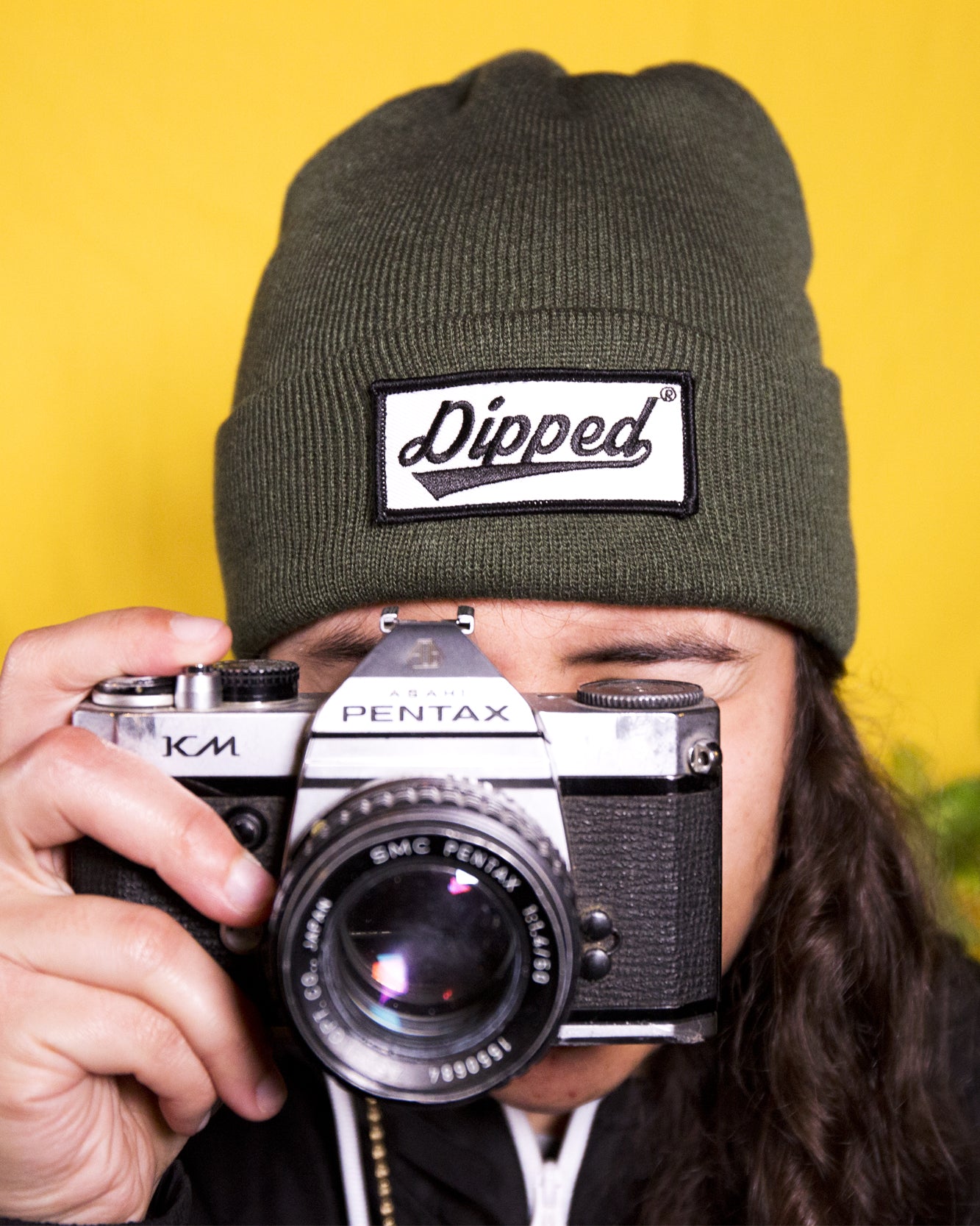 DIPPED patch Beanie Olive