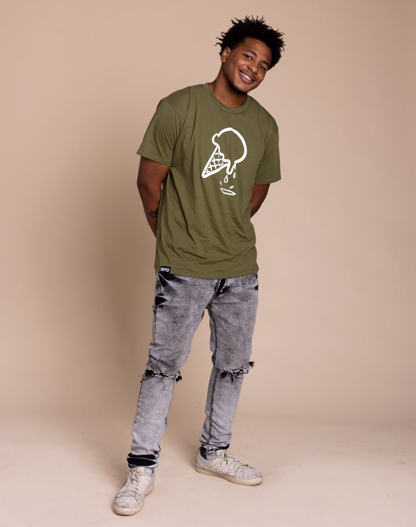 DIPPED Olive Cone Tee