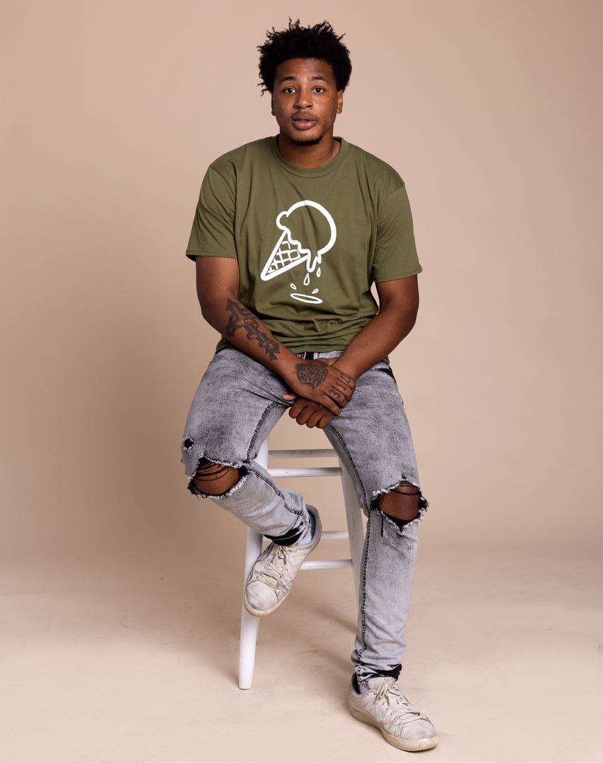 DIPPED Olive Cone Tee