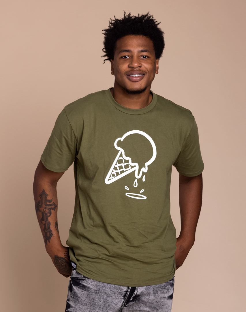 DIPPED Olive Cone Tee