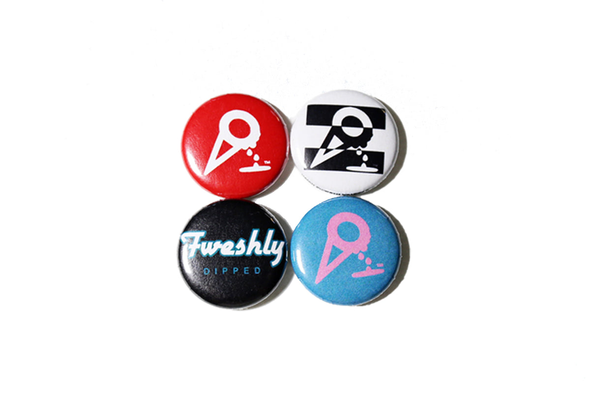 Fweshly Dipped Pins (4 Pack)