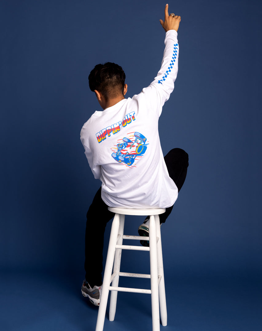 dippin out racing long sleeve