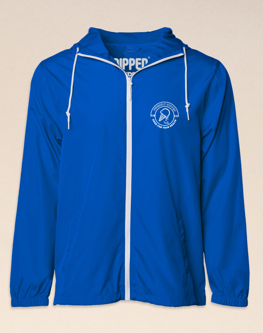 Dipped Royal Emblem Windbreaker